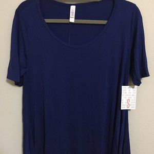 LuLaRoe Perfect Tee Solid Navy Blue NWT